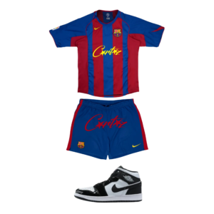 FC Barcelona x Corteiz conjunto