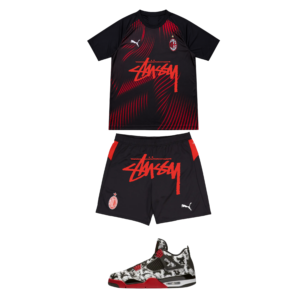 AC Milán x Stussy conjunto
