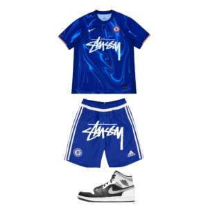 Chelsea x Stussy conjunto