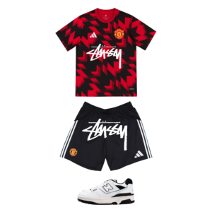 Manchester United x Stussy conjunto