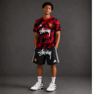 Manchester United x Stussy conjunto